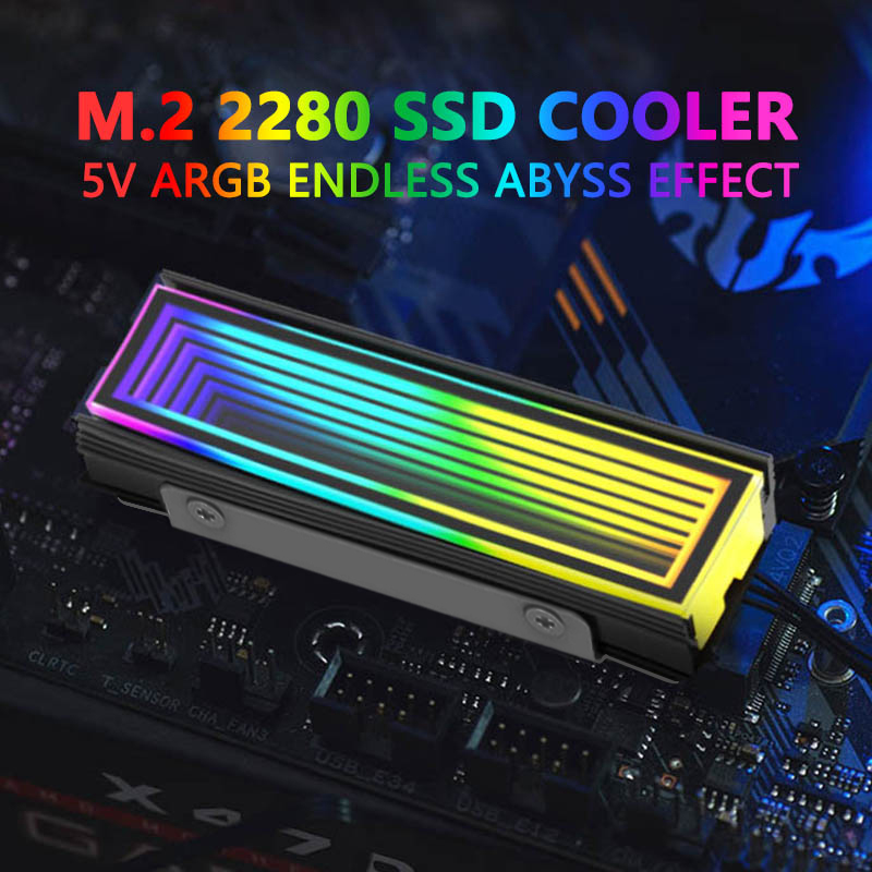 M2 Heatsink Cooler - 5V ARGB Sync Computadora 2280 SSD