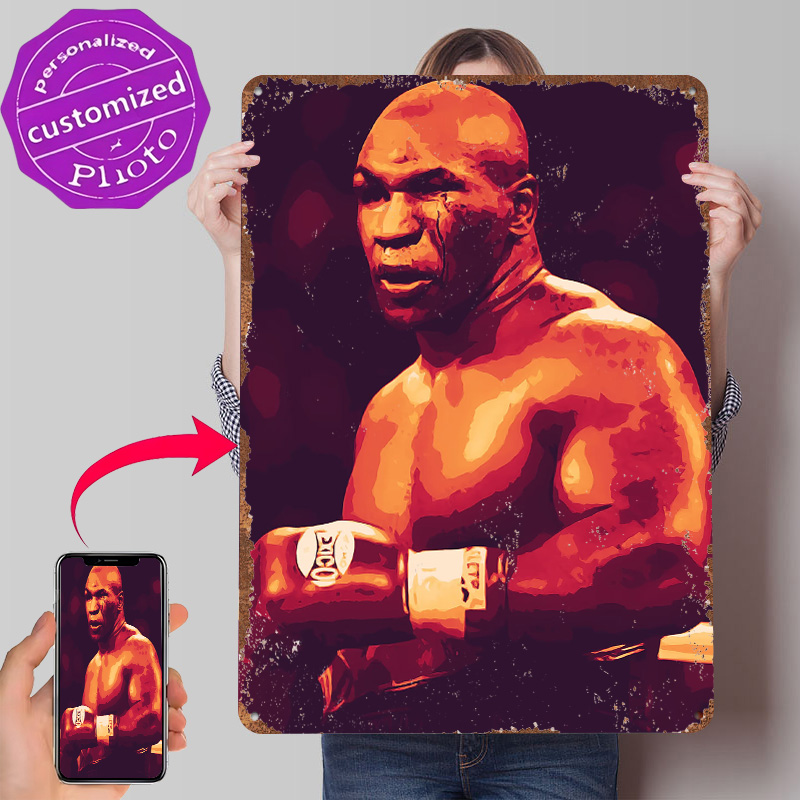 Gaming Accessories Europe - Póster de Metal de Mike Tyson,