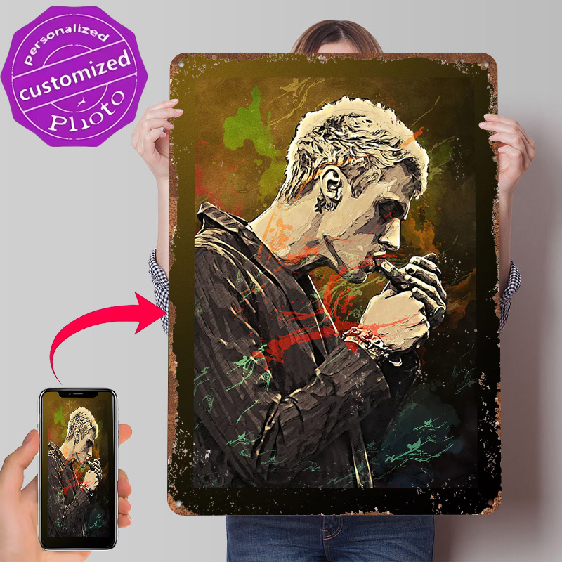 Gaming Accessories Europe - Póster Metálico de Machine Gun Kelly,