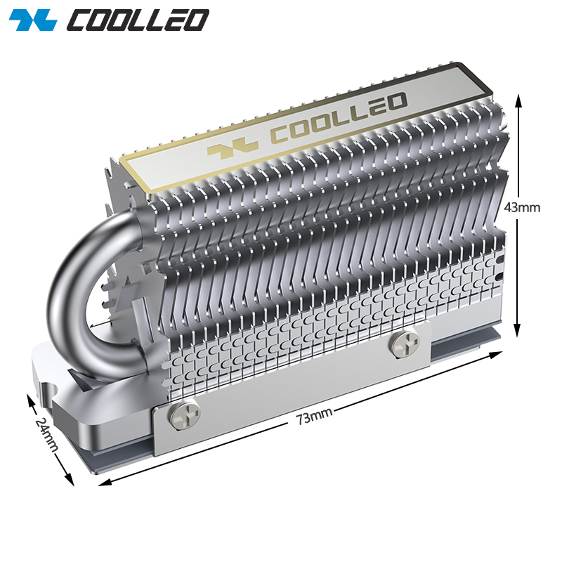 M2 Heatsink Cooler - COOLLEO HR-09 M.2 2280 SSD disipador
