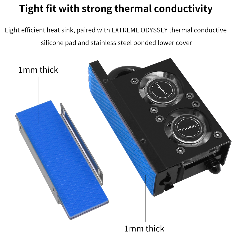 TISHRIC disipador de calor de  - M2 Heatsink Cooler reseña y precio