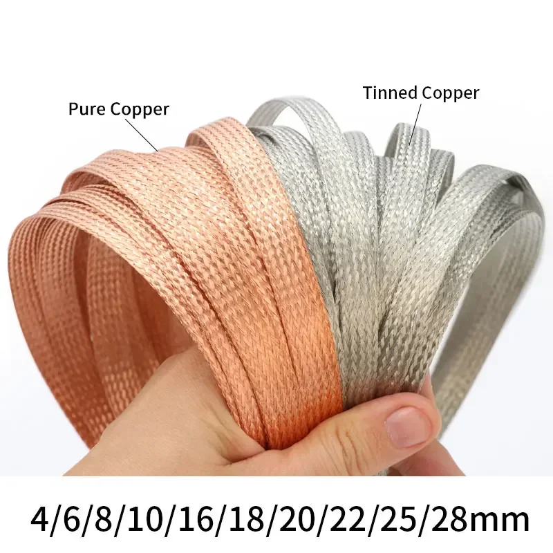 Manga trenzada de cobre estaña - Cable Sleeve Braided reseña y precio