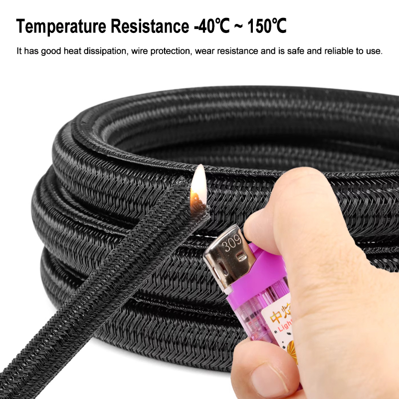 Funda Trenzada de PET Negra de - Cable Sleeve Braided reseña y precio