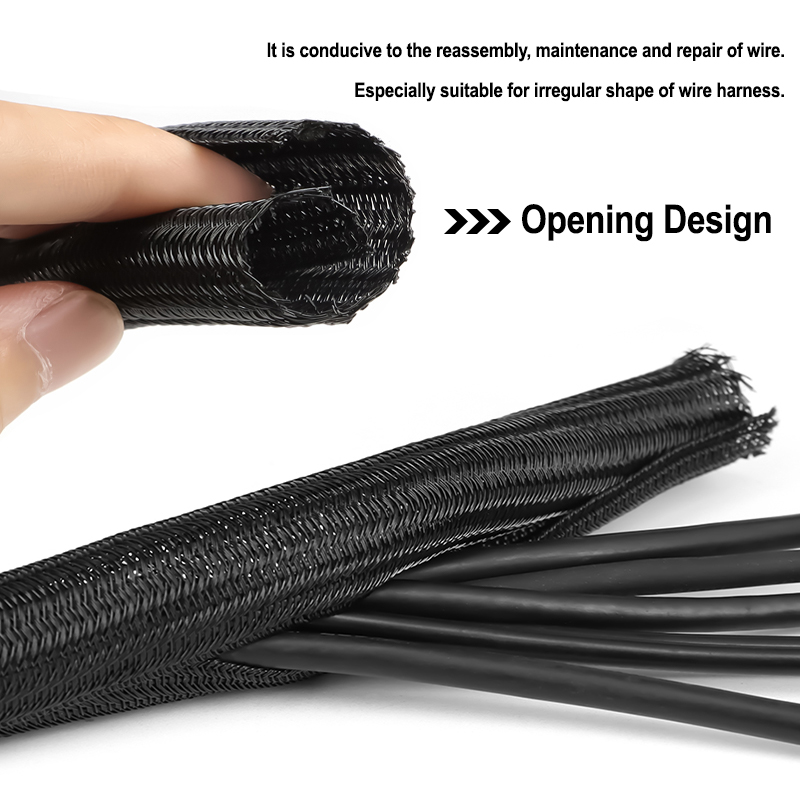 Funda Trenzada de PET Negra de - Cable Sleeve Braided reseña y precio