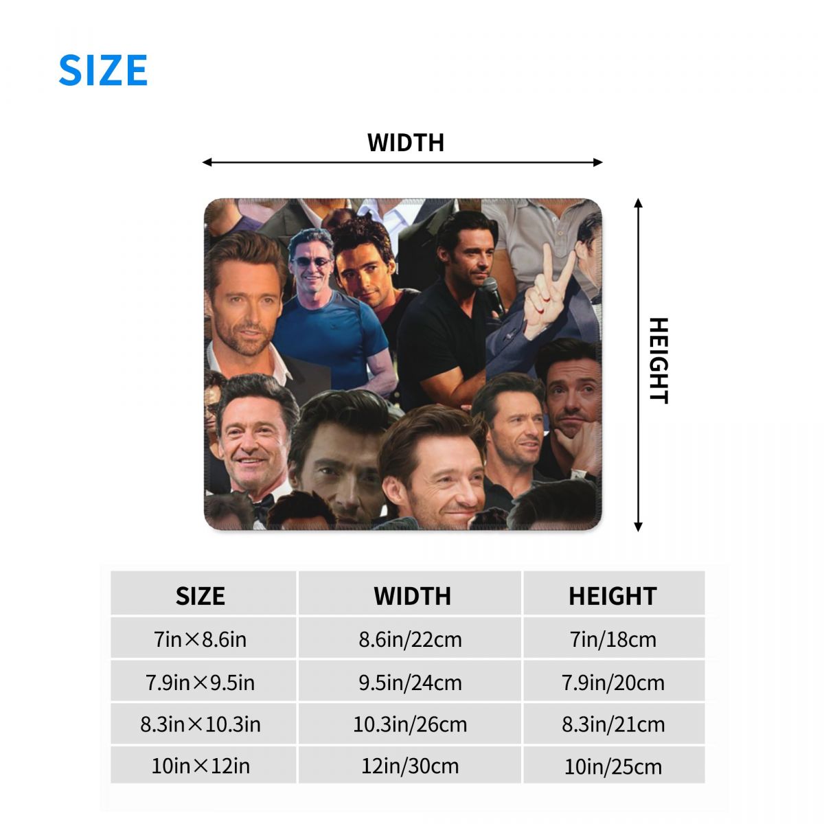 Hugh Jackman Collage de fotos  - Gaming Accessories Photo reseña y precio