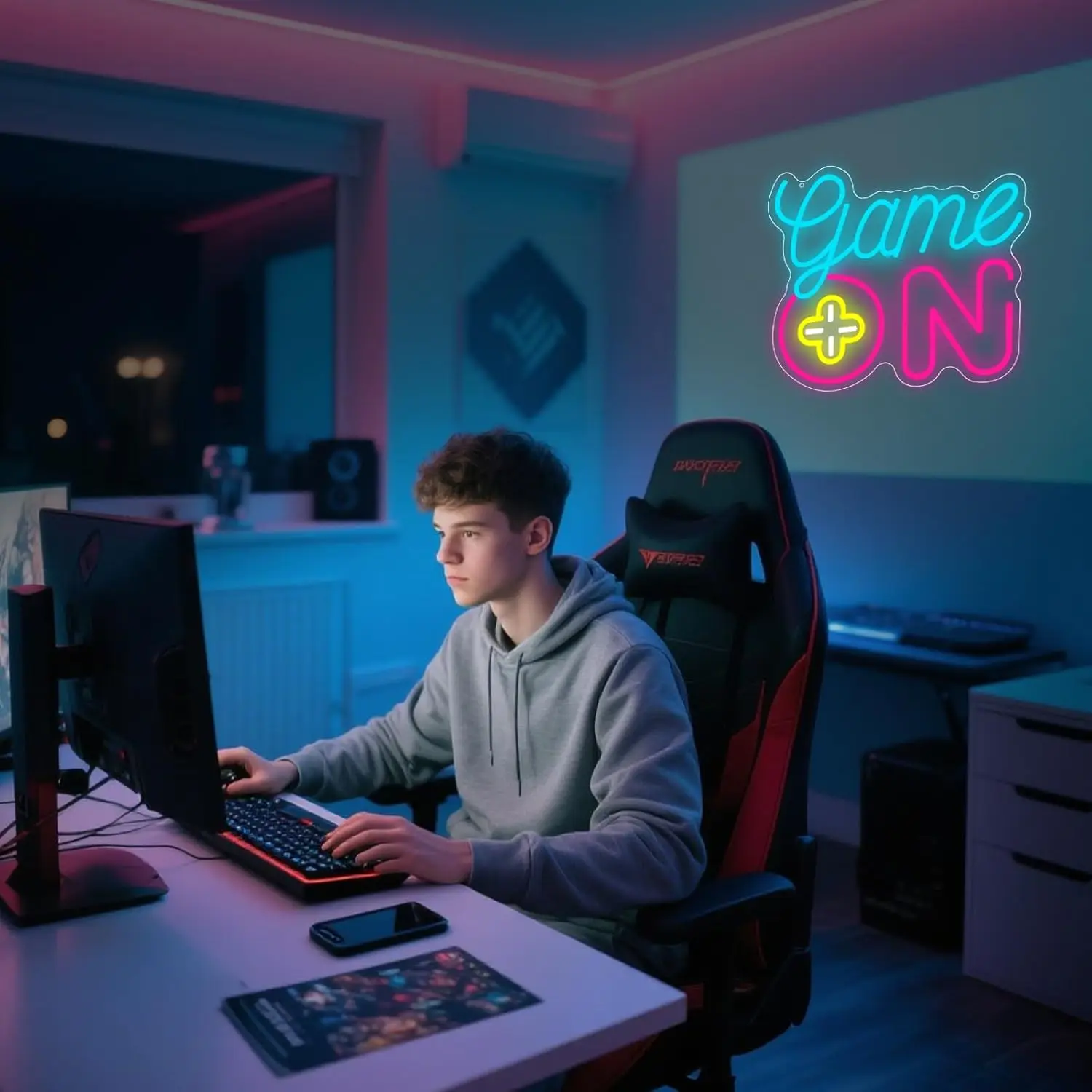 Letrero Luminoso LED de Neón ' - Gaming Accessories For Kids Room reseña y precio