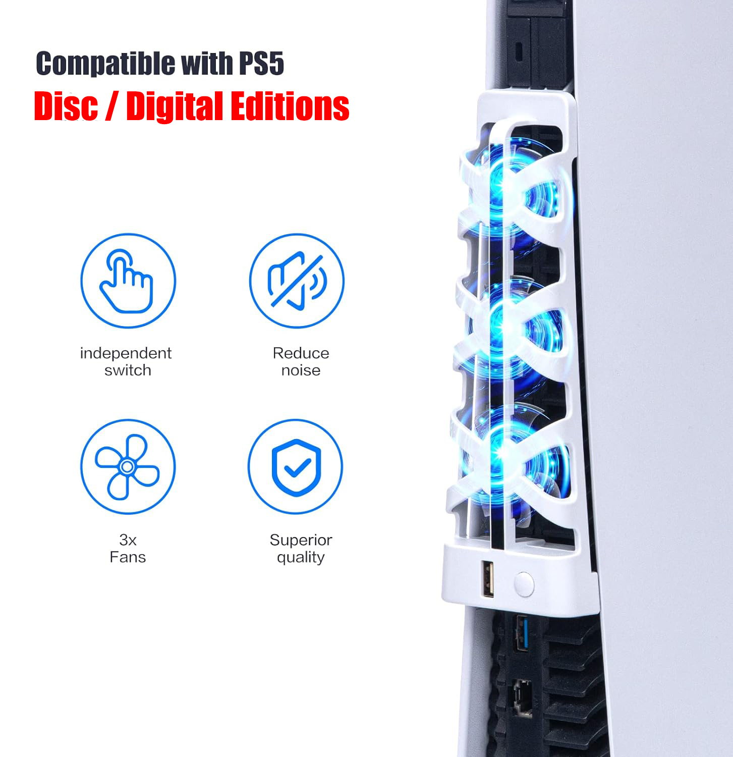 Ventilador de Refrigeración Si - Gaming Accessories Playstation reseña y precio