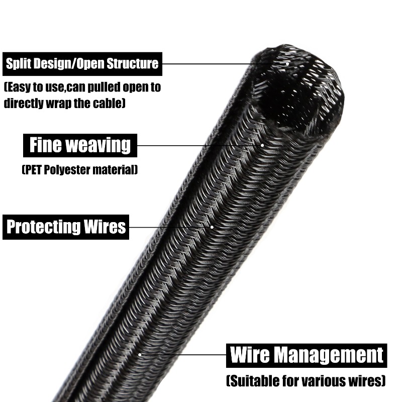 Funda de cable cerrada de 1/3/ - Cable Sleeve Braided reseña y precio